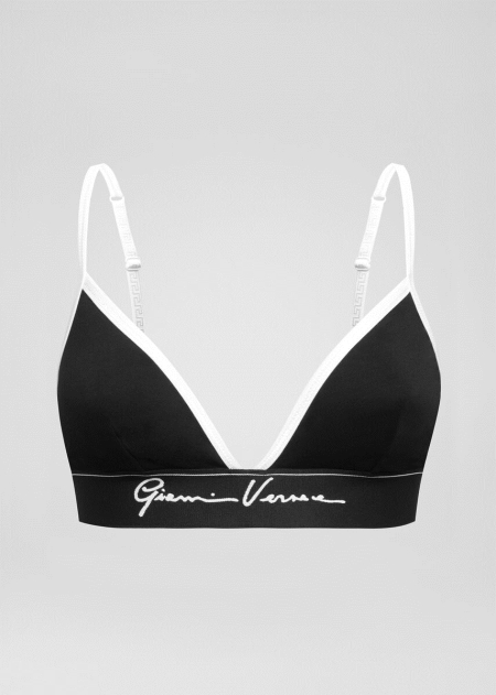 Bralette Versace Versace GV Signature Triangle Dama | PSYIDCW-74